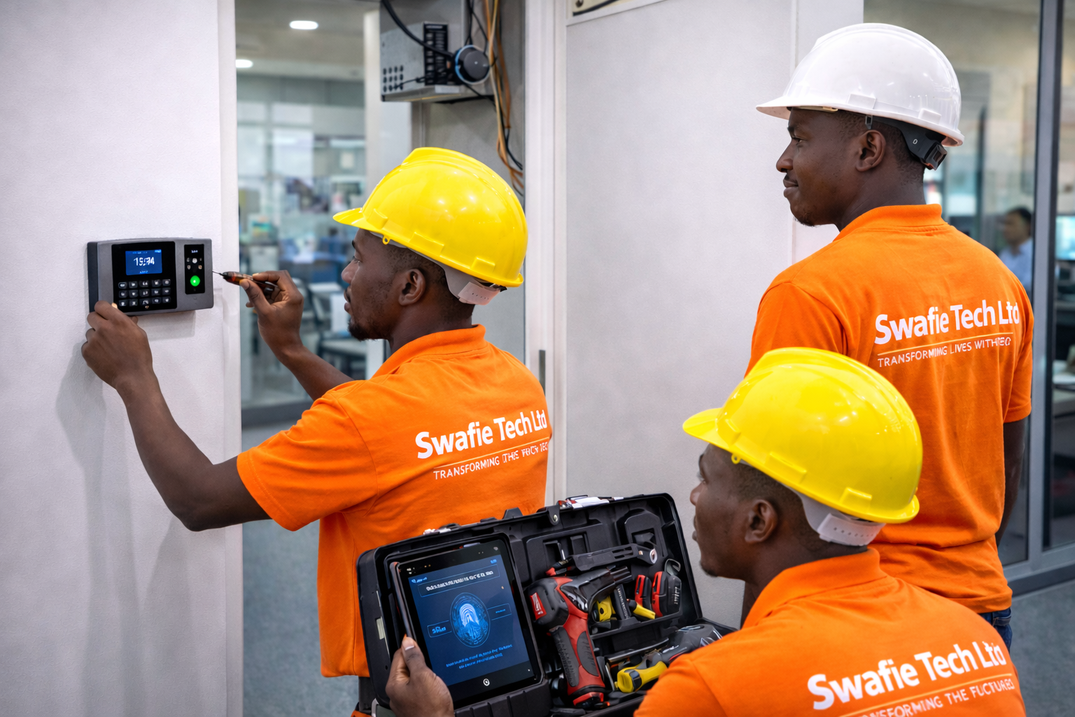 Biometric access control system installation