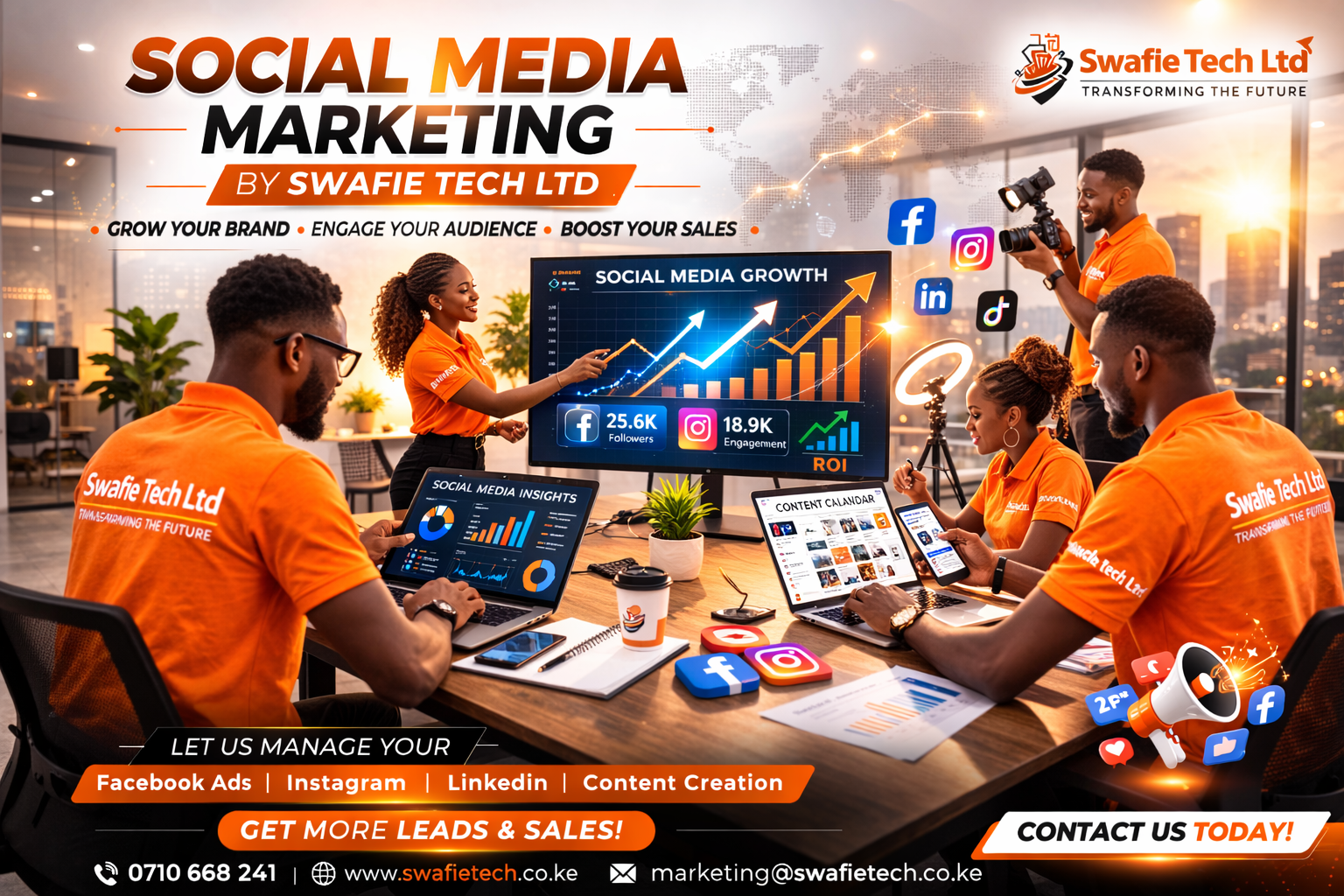 Digital marketing services by Swafie Tech Ltd